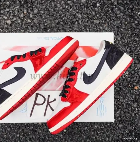 Red TO RETAIL GOD SHIP PK Retro Jordan 1 MATERIALS Varsity READY LowWhite 0516